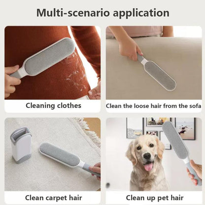 Multi-Functional Electrostatic Lint Brush with Double Sided Design for Furniture & Pet Hair Removal - Reusable & Self-Cleaning Tool for Clothes, Sofa, Carpet & Bed