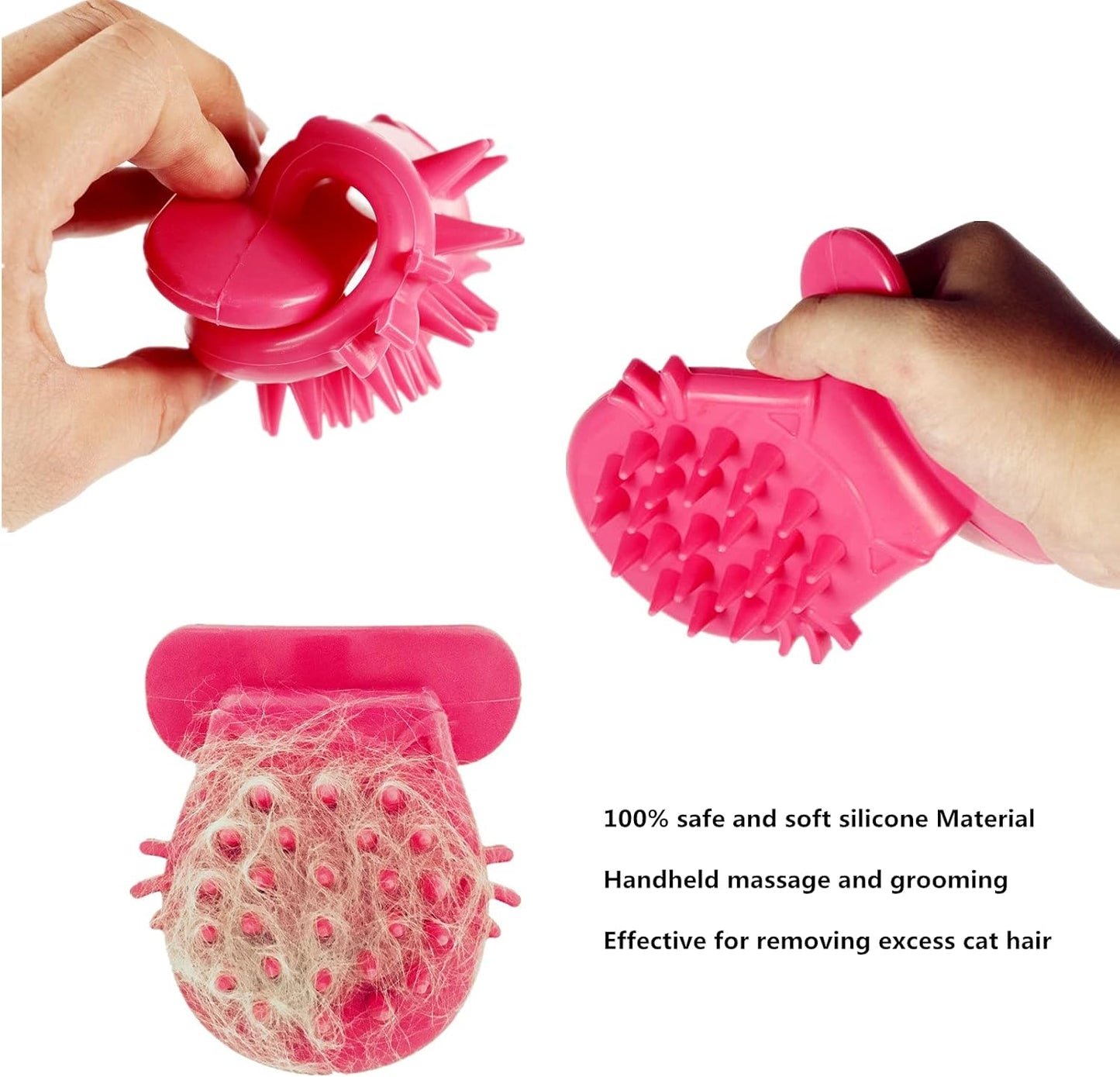 Cat Brush Shedding Grooming, Soft Massage Cat Tongue Brush, Licking Your Cat like a Mama Cat to Comfort, Surprise Pet Gifts